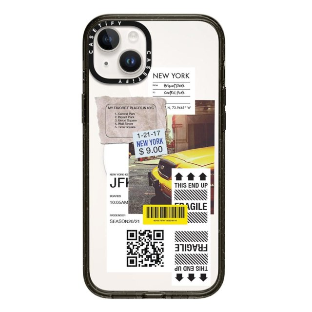 Case CASETiFY label Note para iPhone 13, 14 y 15 Plus multicolor