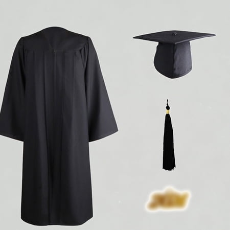 Xijirk Unisex Graduation Cap and Gown Set Complete Academic Attire with Tassel for Students 42