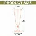 thumbnail image 4 of ACDANC 16Pcs Champagne Flutes Plastic 5 oz Silky Touch Feel Martini Glasses Wedding Decoration Champagne Flutes Style4, 4 of 7