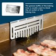 thumbnail image 4 of 2 pack Griddle Accessories of Grease Gate, Griddle Blocker Food Mesh Screen Goalie Cover, Blocks Food from Falling into Rear Grease Trap, 4 of 5