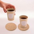 thumbnail image 3 of Set of 10 Cork Bar Drink Coasters - Absorbent and Reusable - 90mm, 5mm Thick, 3 of 5