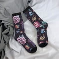 thumbnail image 5 of Fuzoiu Roses Flowers Print Athletic Crew Socks for Men & Women,Casual Crew Socks,Above Ankle Crew Socks for Business, Casual, 5 of 6