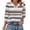 BlueB#0128C&03, variant on Garbnen Puff Sleeve Tops for Women Striped V Neck Womens Shirts 3/4 Sleeve Color Block Summer Half Sleeve Women's Tunic