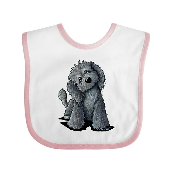 Inktastic Curious Black Doodle Boys or Girls Baby Bib