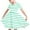 Green, variant on Toddler Girls Summer A-Line Dress Cute Striped Swing Dress Toddler Kids Short Sleeve Stretchy Dress Toddler Girls Clothes