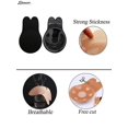 thumbnail image 5 of Spencer Women's Rabbit Ear Invisible Lifting Bras Reusable Silicone Nipple Covers Push Up Backless Bra"Beige, Cup A/B", 5 of 6