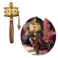 thumbnail image 2 of AOOOWER Tibetan Special Crafts Prayer Wheel Metal Hand Cranking Carvings Prayer Wheel Crafts Buddhist Gift, 2 of 11