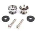 thumbnail image 4 of 16pcs Guitar Bass End Pin Strap Buttons Locks Silver, 4 of 6