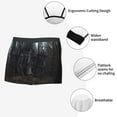 thumbnail image 3 of Yiaed Gloomy Mansion Forest Scene Print Men's Soft Cotton Boxer Shorts Breathable Boxers Underwear Moisture-Wicking Underwear Stretch Boxer Briefs for Man-X-Large, 3 of 5