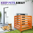 thumbnail image 5 of 36'' H X 36" W Outdoor Wood Privacy Screens, 3-Panel Air Conditioner Fence, No Dig Privacy Fence, Trash Can Enclosures for Outdoor Trash Area, 5 of 8