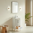 thumbnail image 3 of 18 Inch Bathroom Vanity Fully Assembled Freestanding Single Sink Cabinet with Solid Surface Top, Space-Saving Modern Bathroom Storage for Small Spaces, 3 of 9