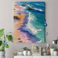 thumbnail image 4 of Pastel Waves Canvas Print, Minimal Retro Ocean Painting, Trendy Coastal Beach House Wall Decor, 4 of 8
