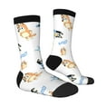 thumbnail image 3 of Lsque Bluey Printed Men's Crew Socks, Soft Durable Breathable Moisture-Wicking with Odor Control Cotton socks, 3 of 7