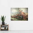 thumbnail image 2 of Cumming Black Watch Battle Fontenoy Painting Extra Large XL Wall Art Poster Print, 2 of 3