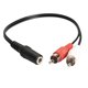 thumbnail image 1 of Sywqhk Adaptador Y de 3,5 mm Cable de audio Estéreo Hembra Mini Jack a 2 RCA Adaptador macho, 1 of 7