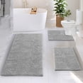 thumbnail image 2 of Juego de alfombras de baño Hearth & Harbor Silver Chenille, 3 unidades, 2 of 9
