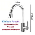 thumbnail image 2 of Pull-out Kitchen Faucet Hot and Cold Two-in-one Household Extension Splash-proof Ceramic Spool, 2 of 7