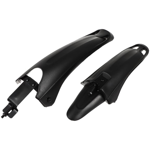 Unbranded Black Plastic Bike mudguard for Mountain Bike with Curve Shield Rain and Mud 2pcs