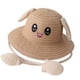 thumbnail image 3 of Sombrero de paja con orejas de moda con orejas que se mueven y saltan, gorras de pescador de protección para Caqui, 3 of 9