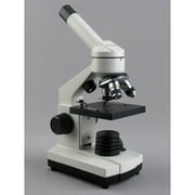 AmScope 40X-1000X Cordless LED Metal Frame Compound Microscope w Top & Bottom Lights New
