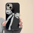thumbnail image 5 of White Bow Black Phone Case Compatible with iPhone Case (Black,iPhone 15), 5 of 6