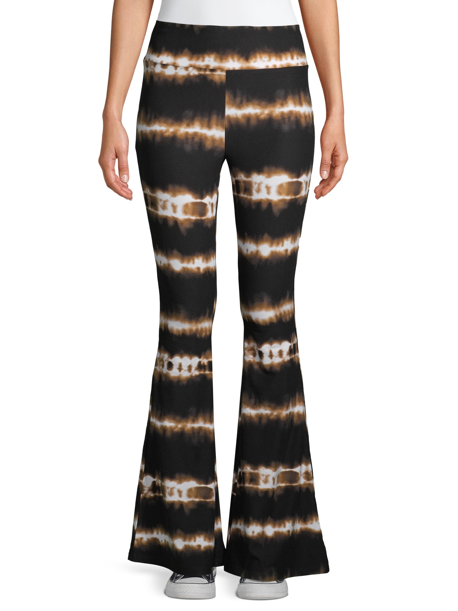 No Boundaries Juniors Yummy Knit Flare Pants - Walmart.com