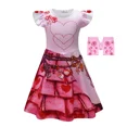 thumbnail image 3 of Disfraz de cosplay rojo de Descendants 4, mono para niños, película The Rise of Red, vestido de princesa Chloe, vestido de fiesta de cumpleaños de Halloween para niñas, 3 of 5