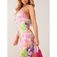 thumbnail image 5 of Cenuakty Women Slip Dress, Spaghetti Straps Backless Flower/Tie-dye Print/Solid Cocktail Dress Summer Long Dress, 5 of 9