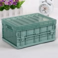 thumbnail image 6 of Folding Storage Box under $5! CQCYD Plastic Folding Storage Container, Stackable Foldable Organizer Box, Collapsible Crate for Home Car Organization, Translucent PP Material in Multiple Sizes, 6 of 9