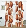 thumbnail image 2 of Chestnuts Nuts Black Out Curtains 84 Inch Length Curtains for Sliding Glass Doors Bedroom Living Room 2 Pack, 2 of 6