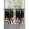 thumbnail image 5 of Mushroom Bathroom Window Curtain, Watercolor Botanical Sage Green Eucalyptus Leaves Light Filtering Coffee Kitchen Curtains, Bedroom Living Room Curtains 2 Panel 84"x45", 5 of 6