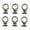 6 pieces of A, variant on 6Pcs Tie Down Anchoring Set for Holding Bungee Cord Rope Hooks Stainless T Track Mount Tie Down Anchors for Roof Rack