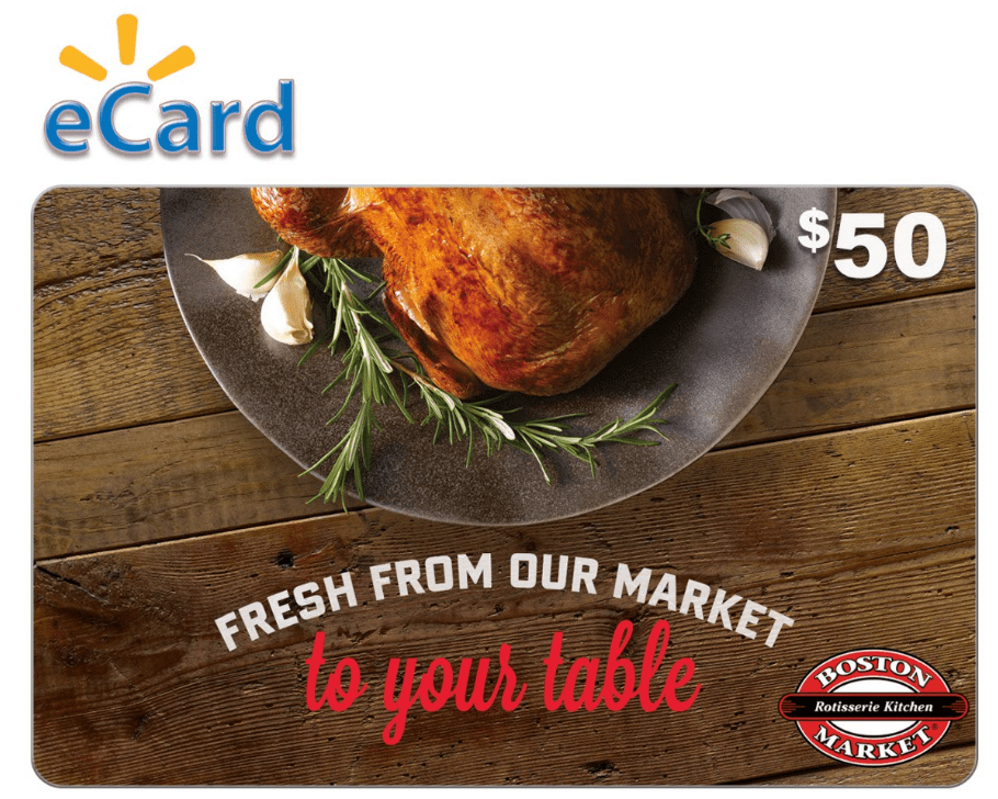 Boston Market $50 Gift Card (email Delivery) - Walmart.com ...