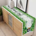 thumbnail image 4 of St. Patrick's Day Table Runner - 60 Inch Long, Kitchen Dining Table Runner Dresser Scarves, Green Gnomes Spring Lucky Shamrocks Farmhouse Decor for Coffee Tables Wedding Party Banquet, 4 of 8