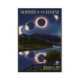 thumbnail image 1 of Madisonville, Tennessee - Solar Eclipse 2017 - Summer of the Eclipse - Lantern Press Artwork (12x18 Framed Gallery Wrapped Stretched Canvas), 1 of 1