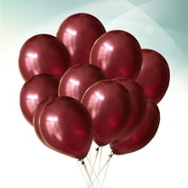 GOOHOCHY 100 Pcs Birthday Party Balloon Burgundy Balloon Air Balloons 12.00X6.00X0.10CM
