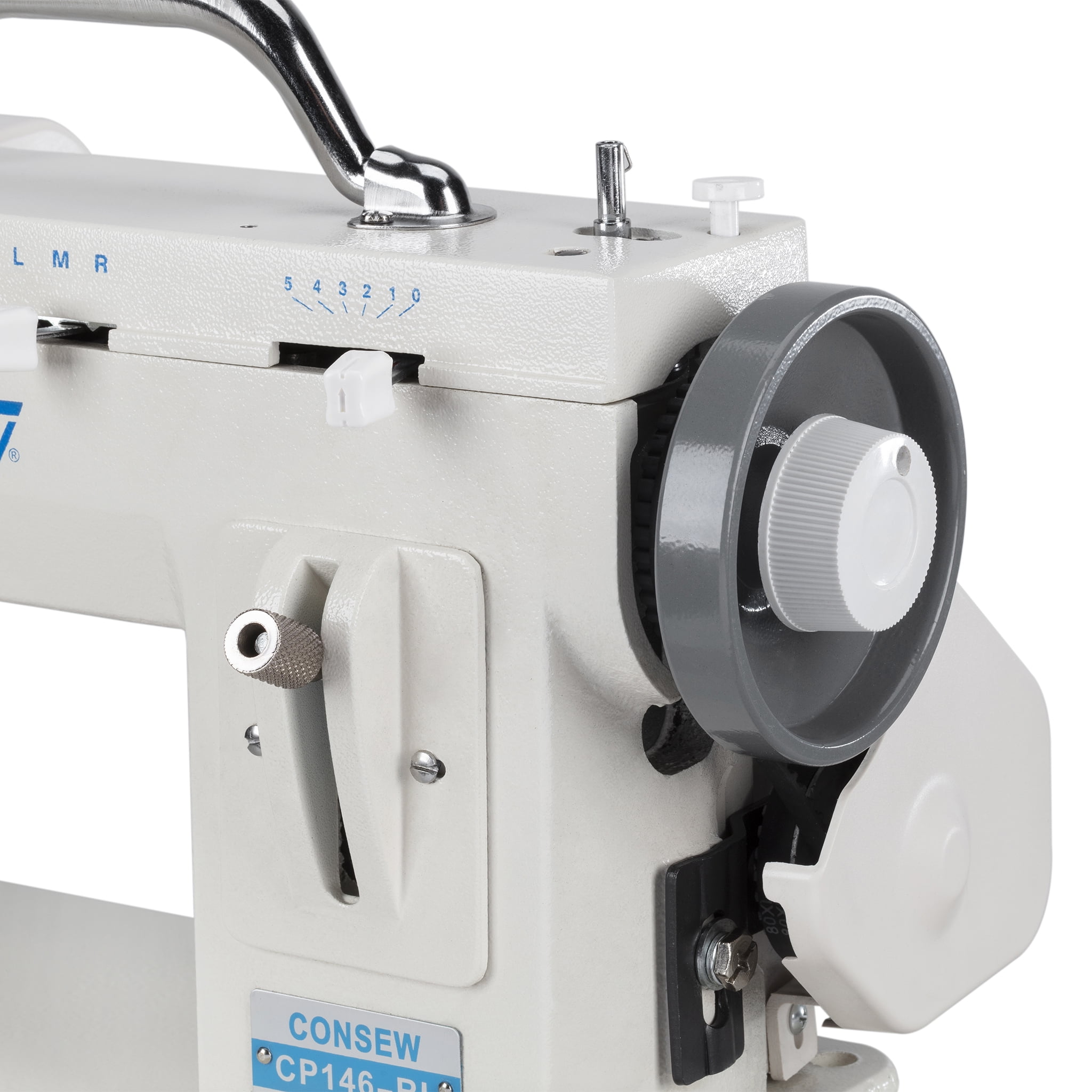 Consew CP146RL Portable Zig-Zag Walking Foot Lockstitch Sewing Machine, Built-In 110VAC Motor & Deluxe Foot Control, Reverse Stitch, Heavy-Duty Canvas Vinyl Leather Sail Upholstery Repair