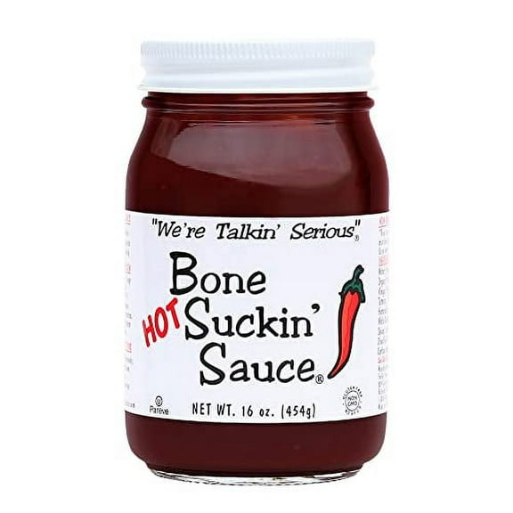 Bone Suckin' Bbq Sauce Hot, 16 Oz Jar (Pack Of 3)