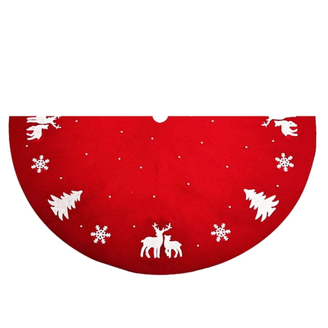 OULII Falda Roja Para Árbol Accesorio Decorativo Para Hogar Y Comercios