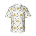 thumbnail image 1 of Fotbe Submarine Ship Camisa Hawaiana para Hombre Unisex – Camisa Casual de Verano con Botones de Manga Corta de Algodón y Lino,Small, 1 of 7