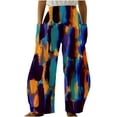 thumbnail image 2 of up to 60% off Gifts Usmixi Womens Long Pants Fashion Camouflage High Waist Plus Size Toursers Workout Comfy Stretchy Loose Wide Leg Pants with Pocket Multicolor s, 2 of 5