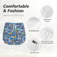 thumbnail image 4 of Balery Cute Flat Fish Pattern Women's Running Shorts with Liner 2 Pockets Elastic Workout Athletic Gym Yoga Shorts-XX-Large, 4 of 7