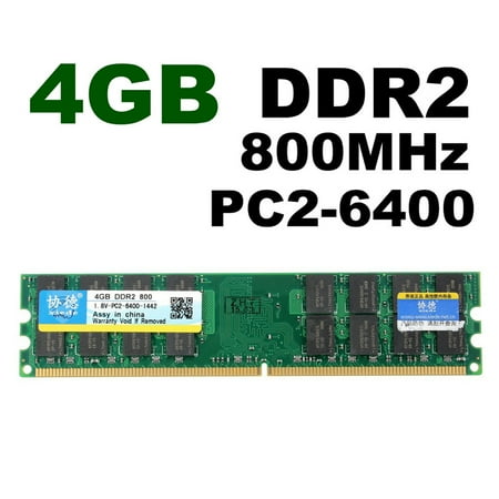 Hardware Computer Memory 4GB DDR2 800Mhz PC2-6400 for Laptop Desktop PC 240 Pin 1.8V Desktop Memory RAM AMD DIMM ()