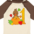 thumbnail image 4 of Inktastic First birthday turkey on pumpkin Boys or Girls Long Sleeve Baby Bodysuit, 4 of 5