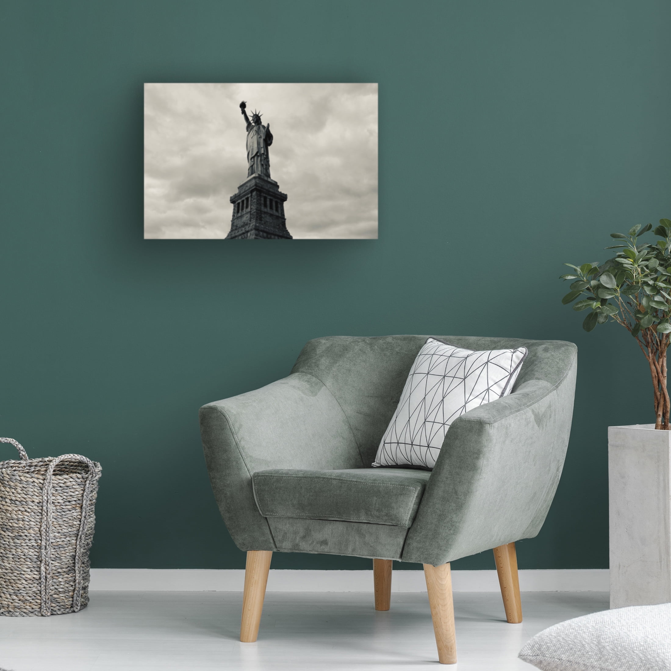 Trademark Fine Art Xiaoyang Liu  GOD BLESS AMERICA Canvas Wall Art