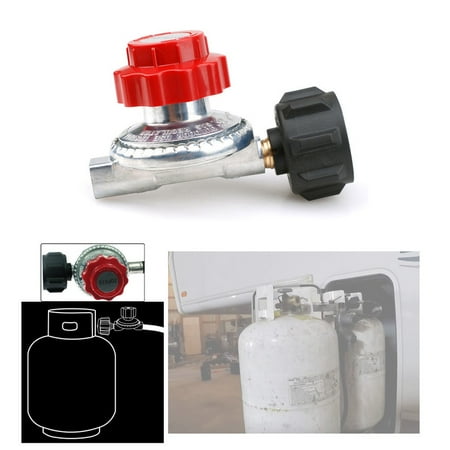Helium Gas Regulator Gas Connector with Propane Regulator Valve,Propane High Pressure Regulator 0-20 PSI Adjustable ()