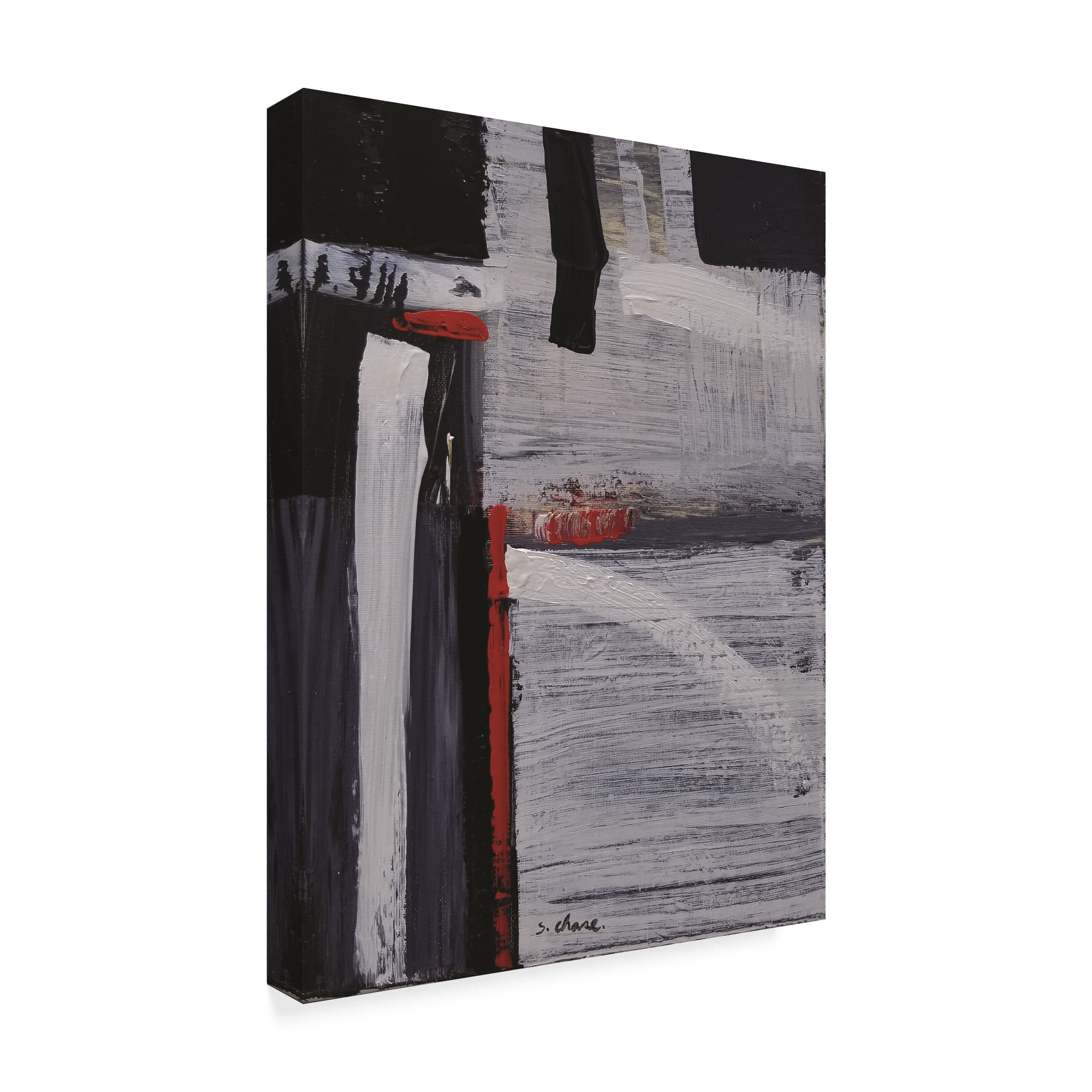 Trademark Fine Art 'Black and White Abstract 180703' Canvas Art by Masters Fine Art