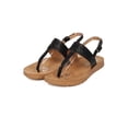 thumbnail image 5 of New Women Nature Breeze Delight03 PU T-Strap Rhinestone Slingback Footbed Sandal, 5 of 5