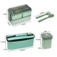 thumbnail image 5 of bote Lunch 3 Compartiments De 1400 Ml - 2 Petites Botes Collation + 1 Gobelet Soupe Avec Sac De Conglation Et Ustensiles, Bote De Continuation, 5 of 5