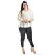 thumbnail image 4 of Blusa con abertura en espalda Roman Fashion /Talllas Extras, 8035 (Hueso) beige 38, 4 of 6